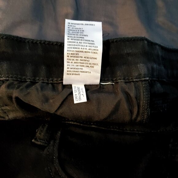 American Eagle Womens High-Waisted Black Skinny Jeans Size 18 Short Cotton - Picture 7 of 8